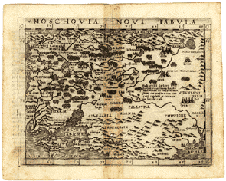 Карта Московии, Дж. Гастальди 1548