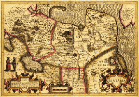 Карта Тартарии Г.Хондиуса 1609 г.