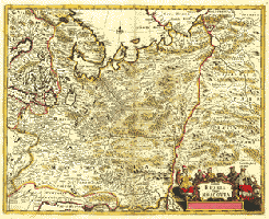 Карта Московии, Ф. де Вит, 1670-е